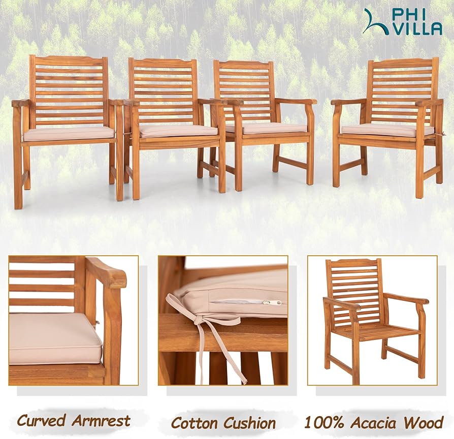 送料無料】Acasia Wood / Garden Chair